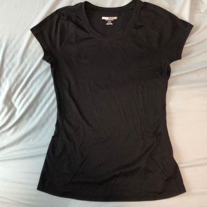 Express core performance mixed fabric tee black